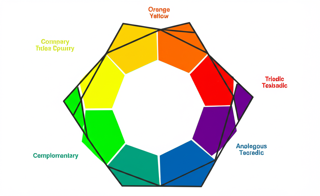 Color Wheel showing primary, secondary, and tertiary colors