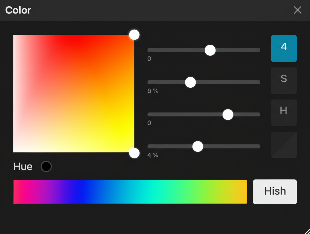 Color picker interface