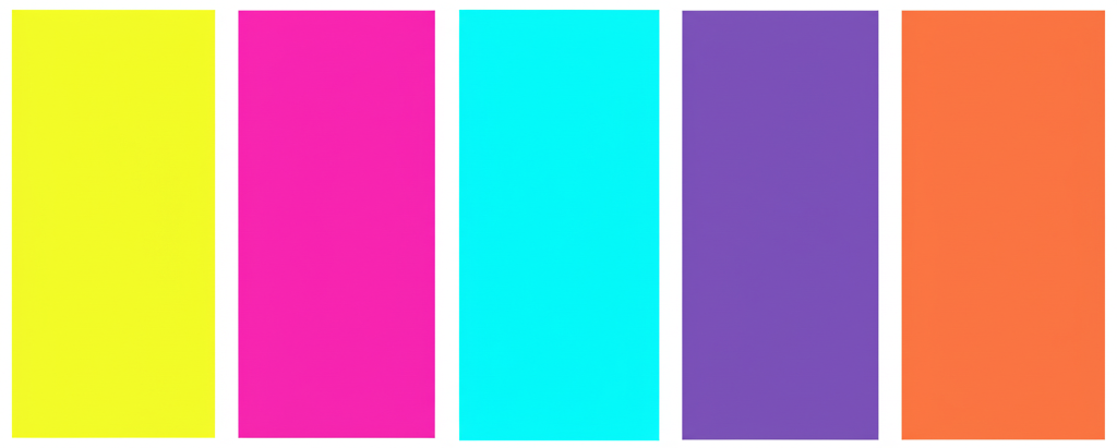 Colorful web design palette